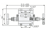 1151 Type Three-Valve Manifold constructral diagram