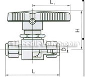 Q91SAF-64 sleeve type meter ball valve constructral diagram