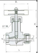 QJ-3 pneumatic pipeline globe valve constructral diagram