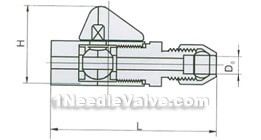 QY-3 air supply pipeline ball valve constructral diagram